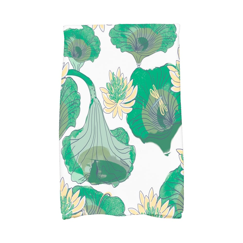 18 x 30 Inch Lotokoi Floral Print Kitchen Towel