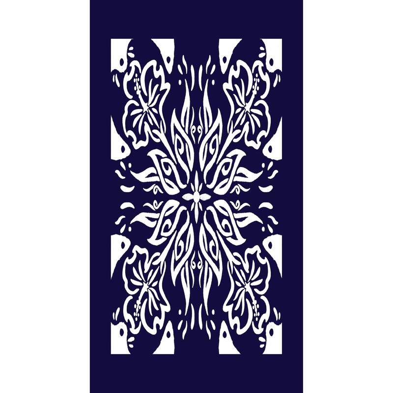 18 x 30 Inch Cuban Tile 3 Geometric Print Kitchen Towel