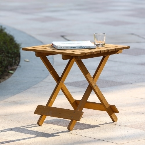 Hemlock Folding End Table