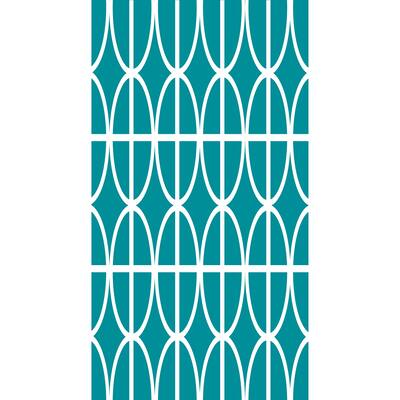 18 x 30 inch Ovals and Stripes Geometric Print Kitchen Towel