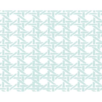18 x 14 Inch Rattan Geometric Geometric Print Placemat (set of 4)