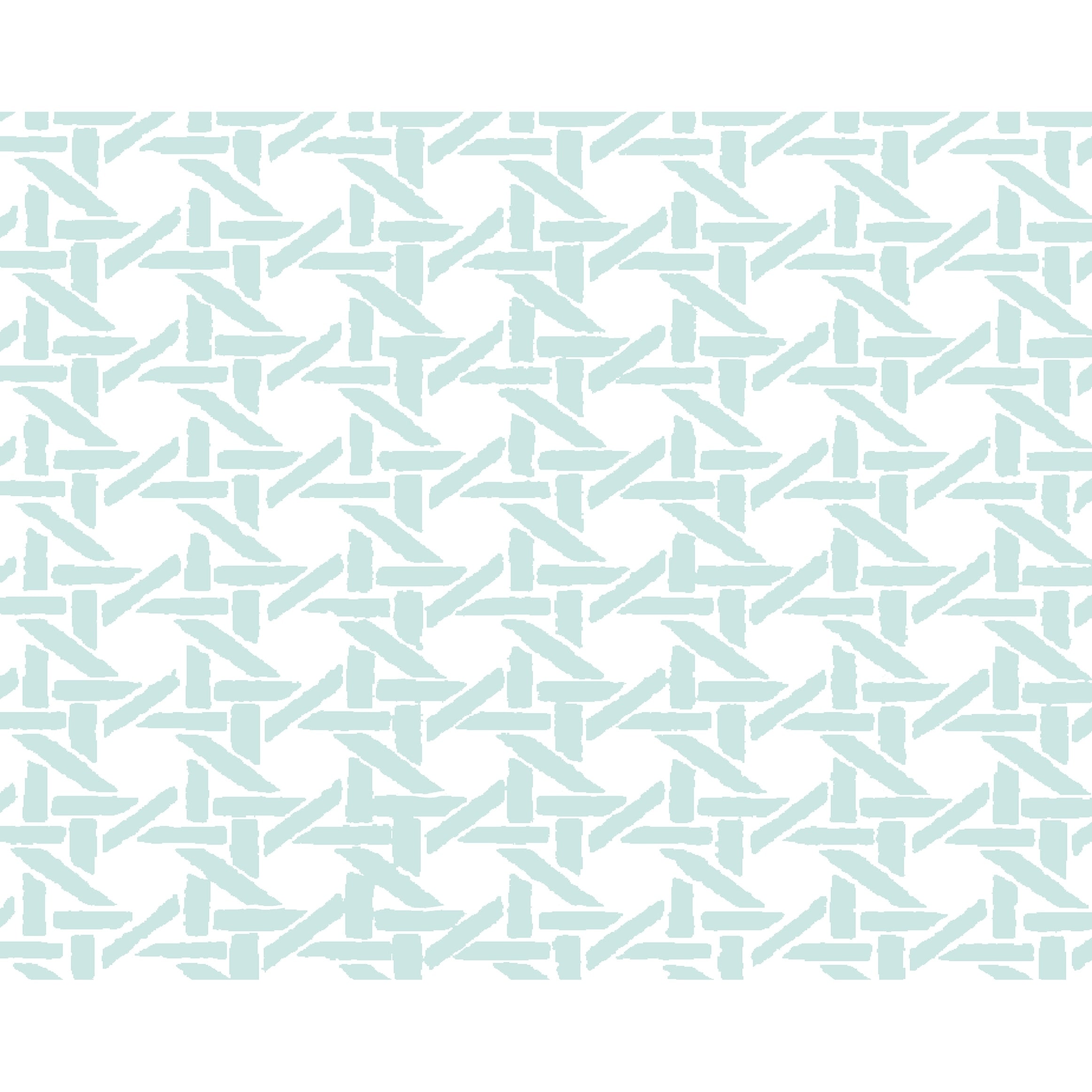 18 x 14 Inch Rattan Geometric Geometric Print Placemat (set of 4)