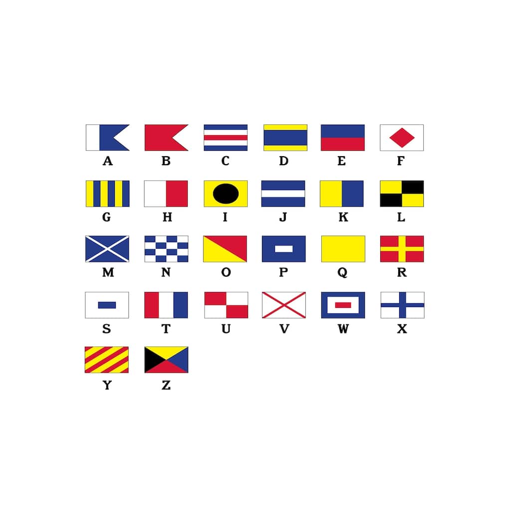 18 x 14 Inch Multi Smaller Letters Geometric Print Placemat (Set of 4)