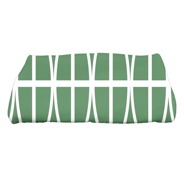 30 x 60 inch Ovals and Stripeds Geometric Print Bath Towel