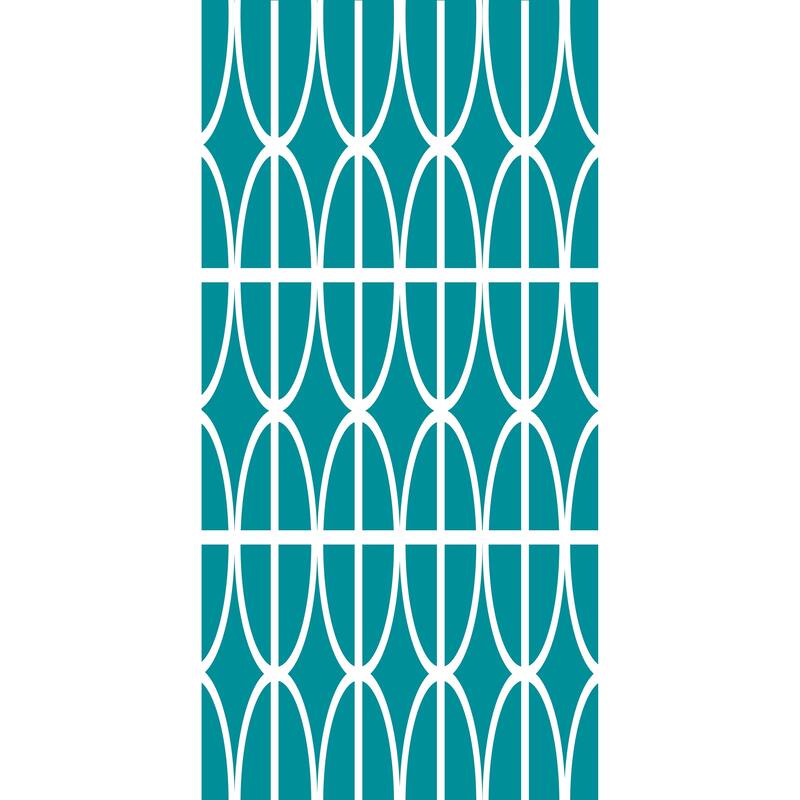 30 x 60 inch Ovals and Stripeds Geometric Print Bath Towel Bed Bath