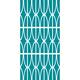 30 x 60 inch Ovals and Stripeds Geometric Print Bath Towel