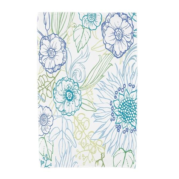 36 X 72 Inch Zentangle 4 Color Floral Print Beach Towel Overstock 19684396