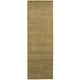 preview thumbnail 39 of 43, Style Haven Heathered Solid Hand-crafted Plush Wool Area Rug 2' 6" x 8' - Gold - Runner/Rectangle