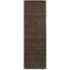 preview thumbnail 40 of 43, Style Haven Heathered Solid Hand-crafted Plush Wool Area Rug 2' 6" x 8' - Dark Brown - Runner/Rectangle