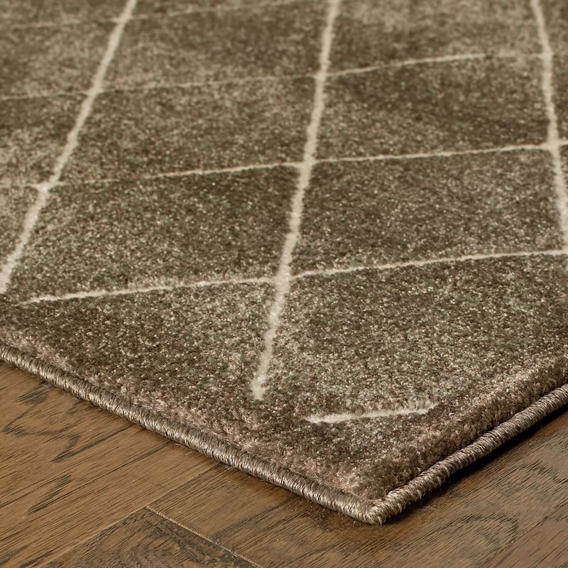 Vista Home Easton Diamond Trellis Heathered Area Rug