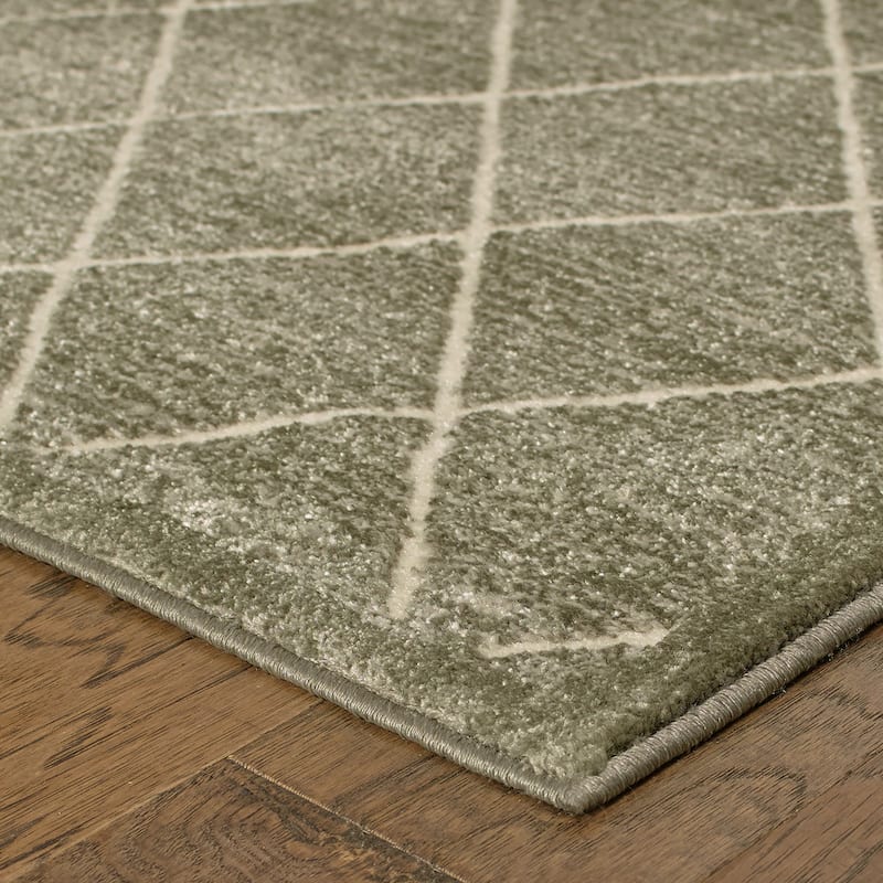 Vista Home Easton Diamond Trellis Heathered Area Rug