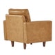 preview thumbnail 5 of 5, Odin Caramel Leather Gel Accent Chair by iNSPIRE Q Modern