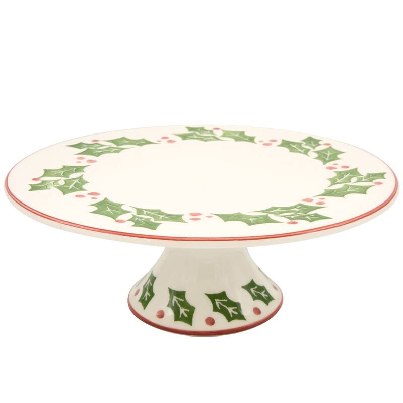Euro Ceramica Natal Cake Plate