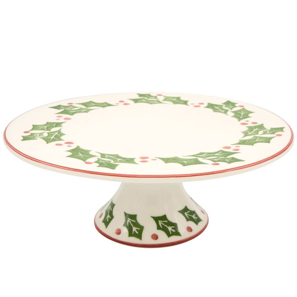 Euro Ceramica Natal Cake Plate