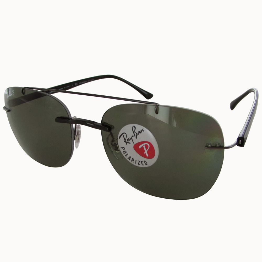Ray Ban Liteforce Polarized Rb4280 Mens Black Frame Green Classic G 15 Lens Sunglasses Overstock