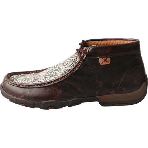 twisted x women's tooled chukka driving mocs
