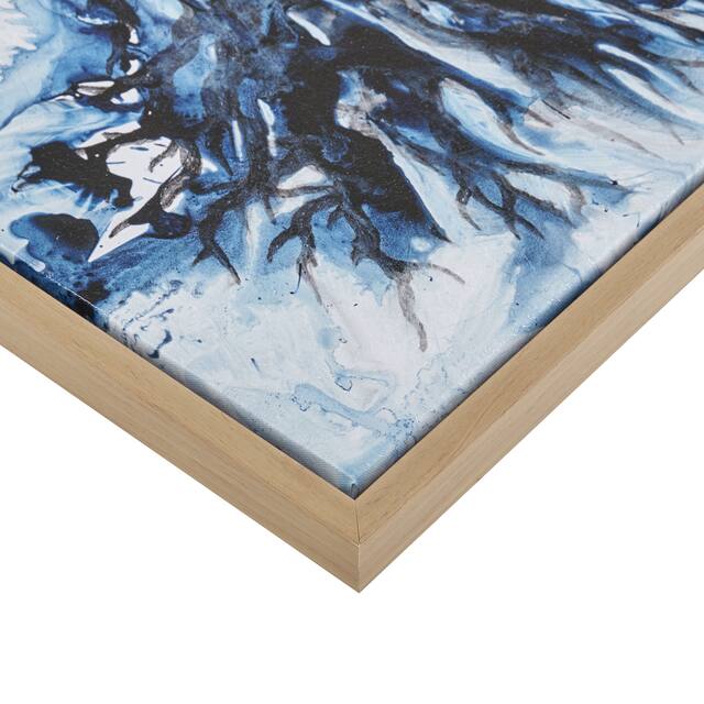 Madison Park Seascape Blue Gel Coat Framed Canvas 4PC Set