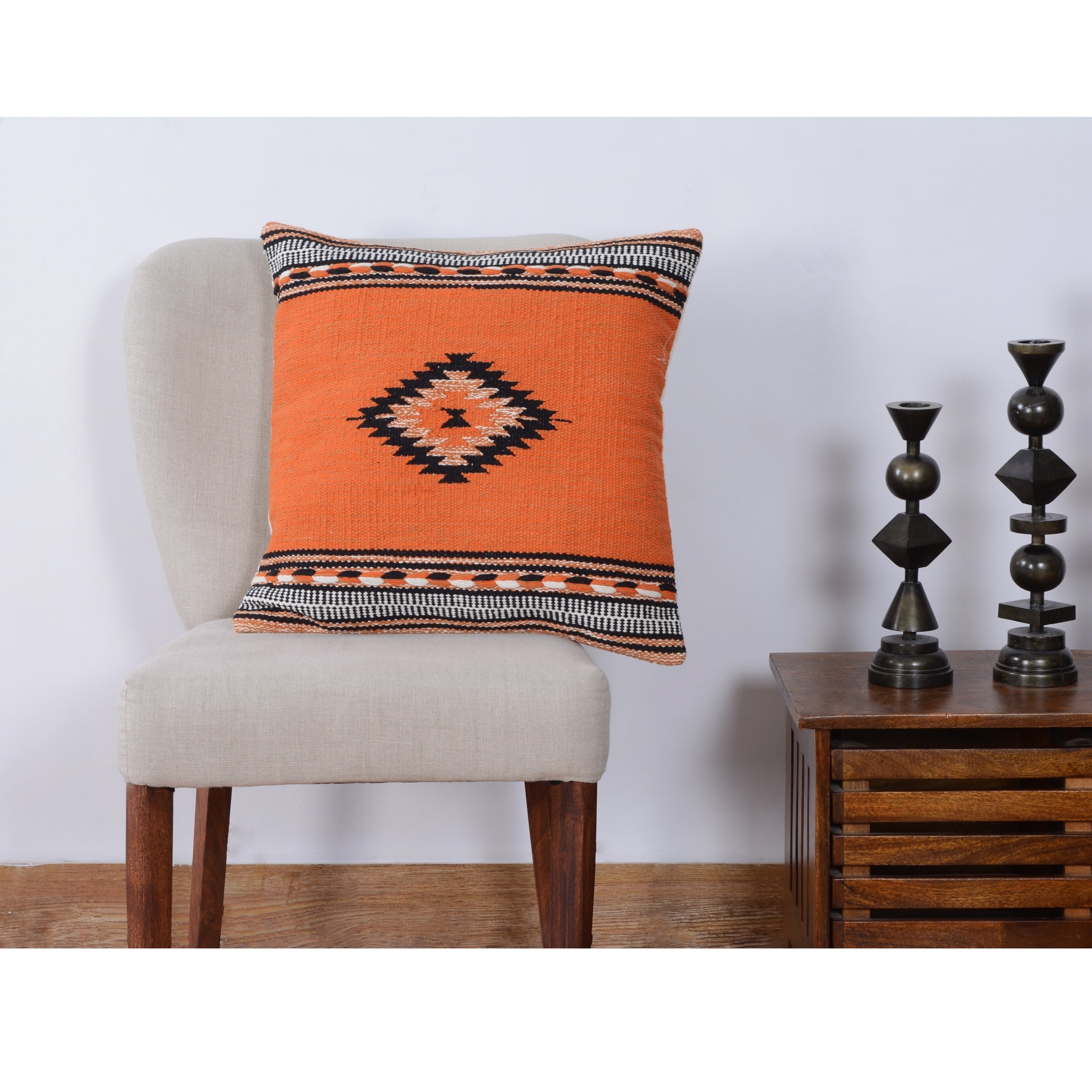 Brielle Home Boho Geometric Textured Throw Pillows, Kekoa - Set of 2