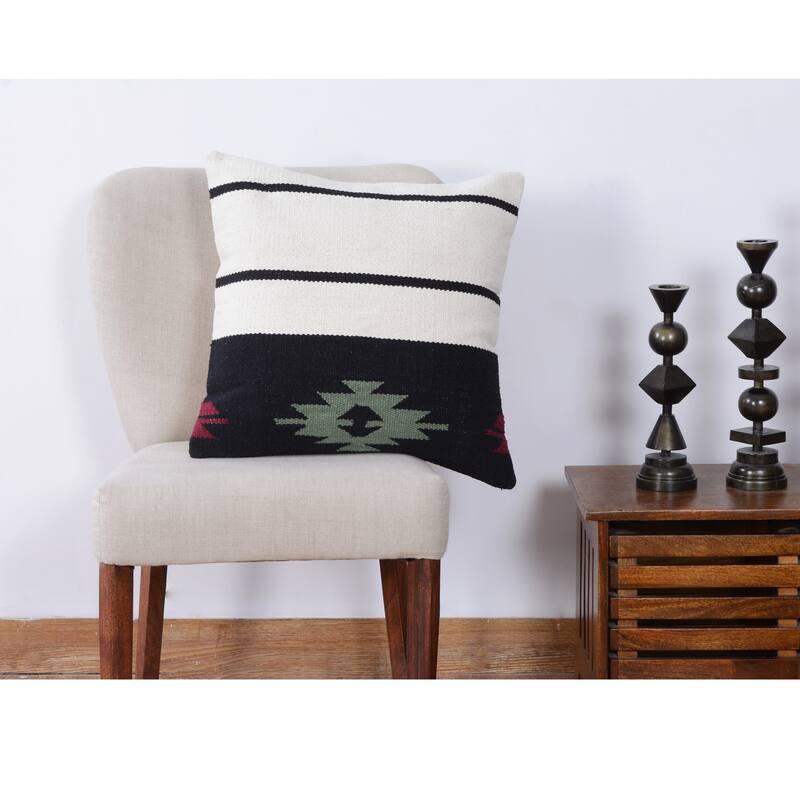Handmade 20" Cotton Throw Pillow, Set of 2