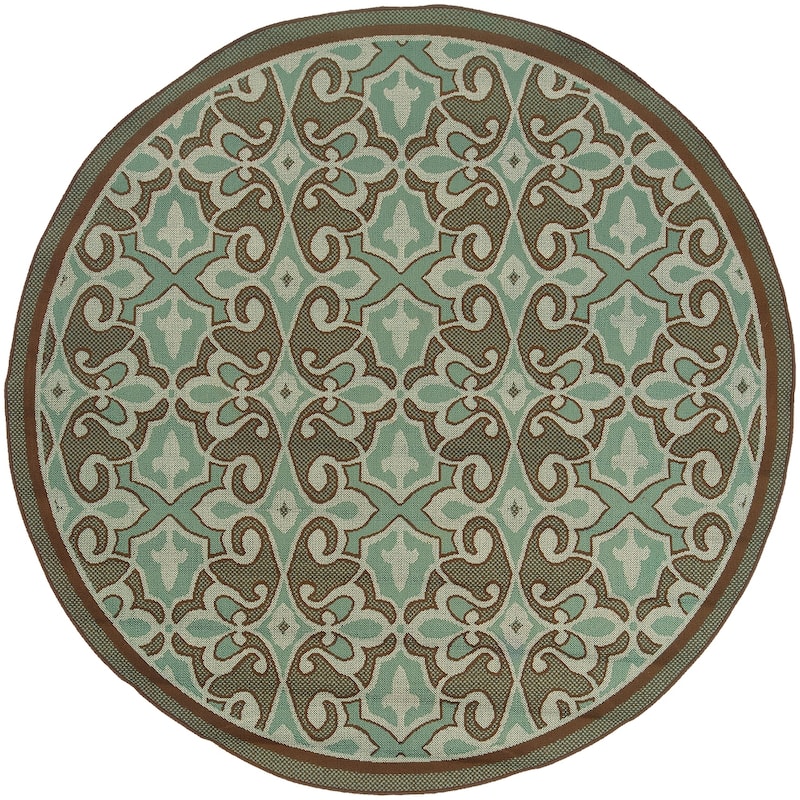 Vista Home Malta Porch Traditions Indoor/ Outdoor Loop Pile Area Rug