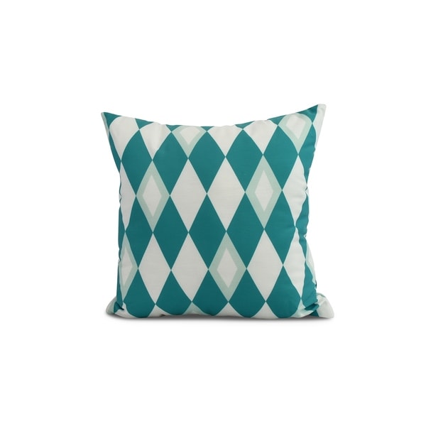 20 x 20 inch Harlequin Geometric Print Pillow