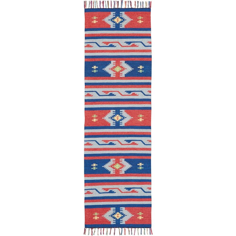 Nourison Baja Aztec Print Fringe Area Rug