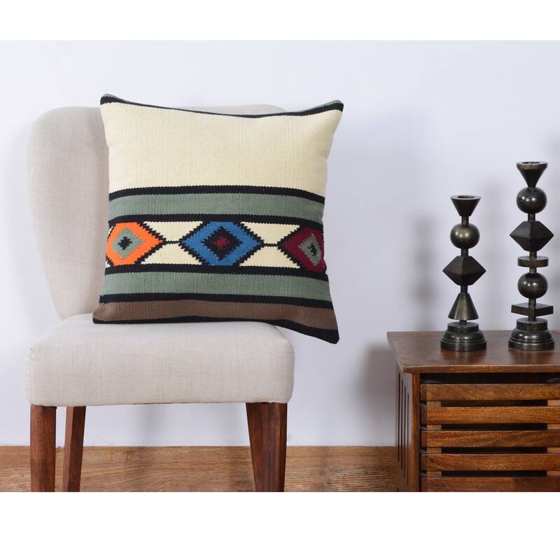 Handmade 20" Cotton Throw Pillow, Set of 2