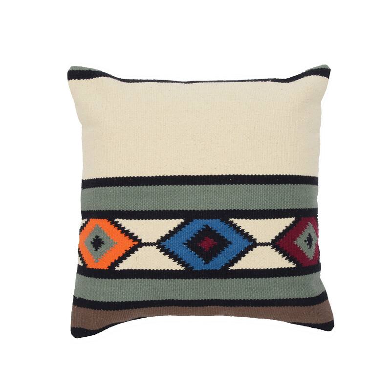 Handmade 20" Cotton Throw Pillow, Set of 2