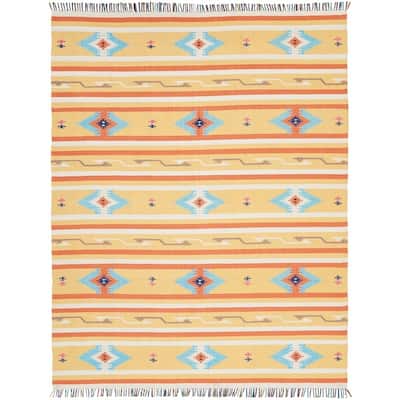 Nourison Baja Aztec Print Fringe Area Rug