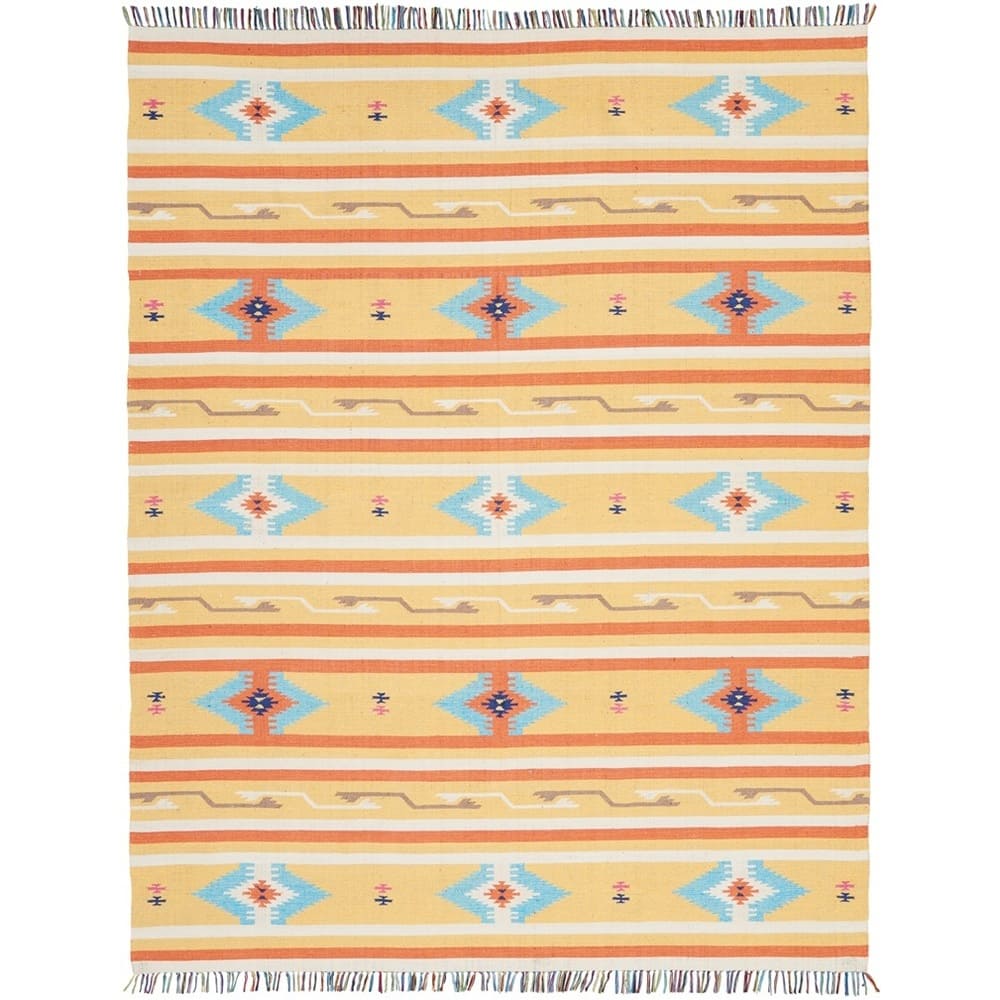 Nourison Baja Aztec Print Fringe Area Rug