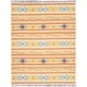 preview thumbnail 14 of 19, Nourison Baja Aztec Print Fringe Area Rug 6' 6" x 9' 6" - Yellow - Runner/Rectangle