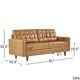 preview thumbnail 11 of 15, Odin Caramel Leather Gel Sofa by iNSPIRE Q Modern