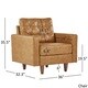 preview thumbnail 13 of 15, Odin Caramel Leather Gel Sofa by iNSPIRE Q Modern