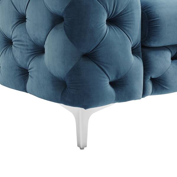 Corvus Aosta Tufted Velvet Chesterfield Loveseat On Sale Bed Bath