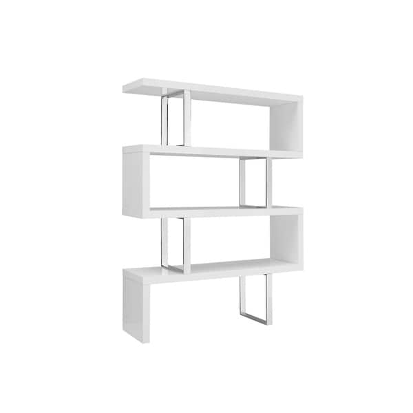 Shop Scala High Gloss White Lacquer Bookcase By Casabianca Home