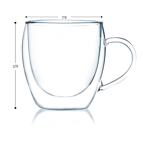 borosilicate glass coffee mug