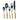 A&B Home Enchanted Silver and Gold Cutlery in Box (Set of 5)
