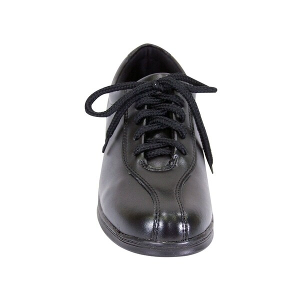 wide width black shoes