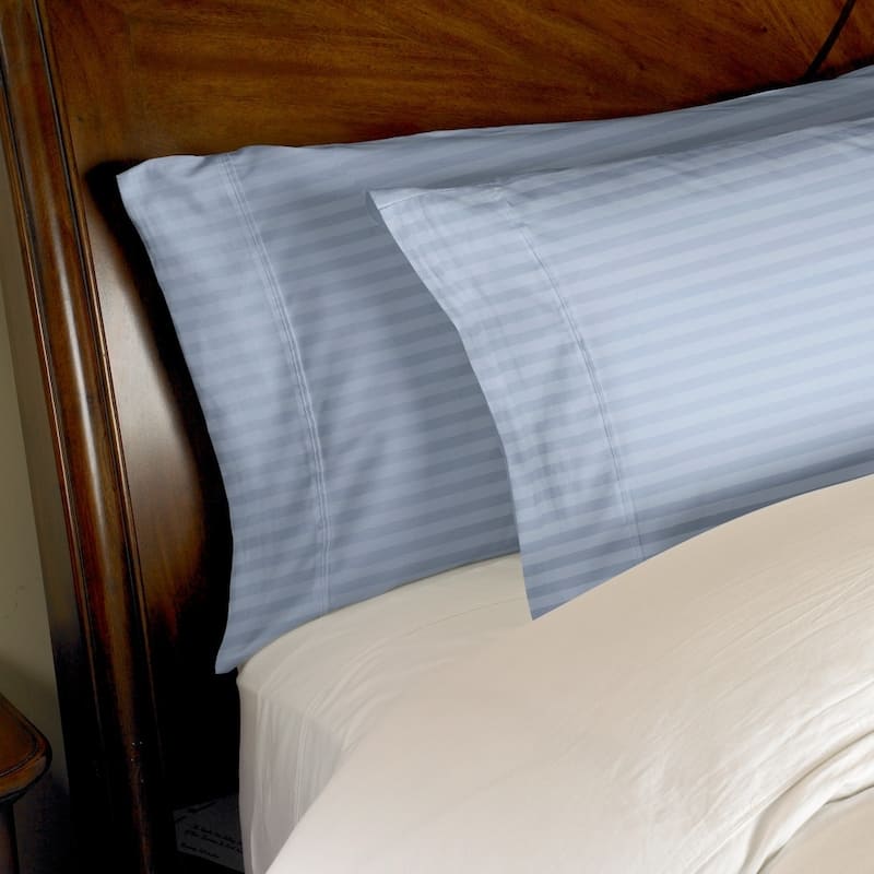 Kotter Home 400 Thread Count Striped Cotton Pillowcase Set