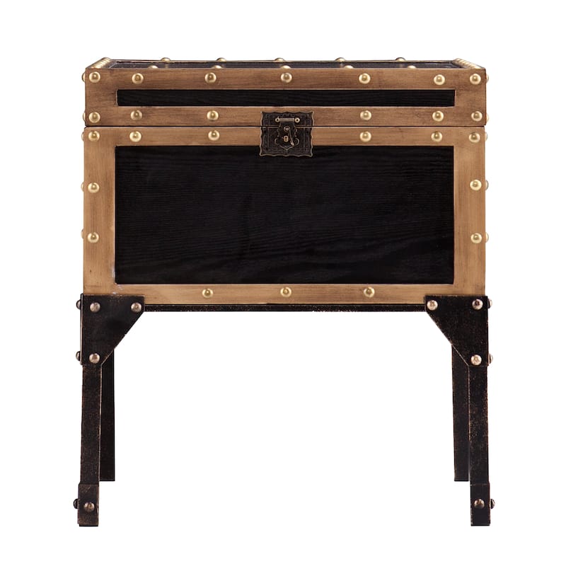 SEI Furniture Azul Antique Trunk Side Table