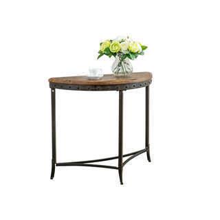 Carbon Loft Patel Distressed Pine and Metal Console Table