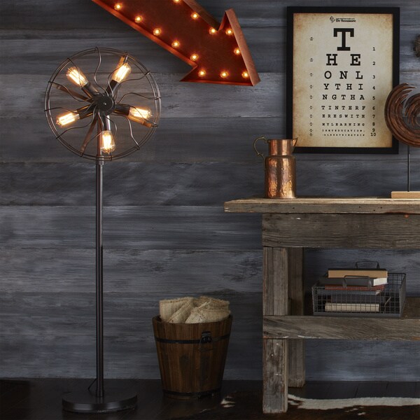 Carbon Loft Hargreaves Industrial Floor Lamp