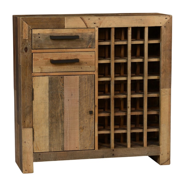 The Gray Barn Cocklebur Reclaimed Wood Wine Cabinet