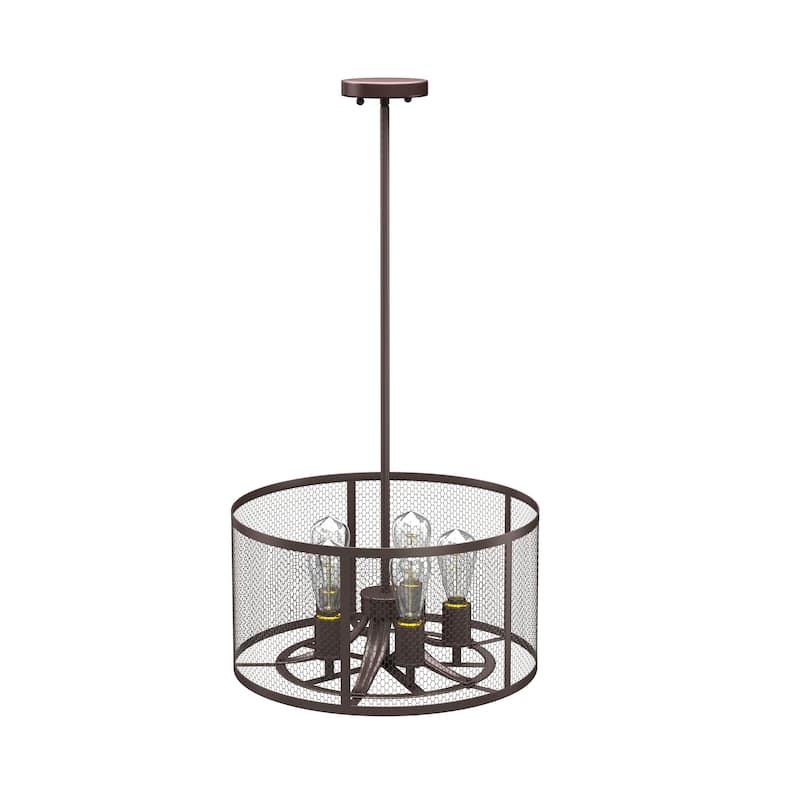 Carbon Loft Walker Industrial 5-light Oil Rubbed Bronze Pendant