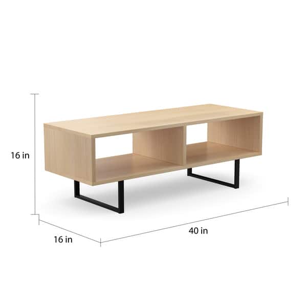 ClosetMaid Mixed Material 2-Shelf Coffee Table