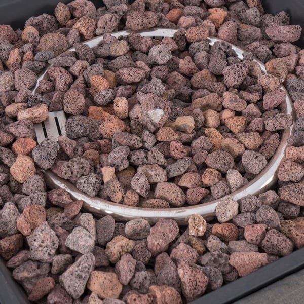 Shop Stonewall Outdoor Propane Square Fire Pit With Lava Rocks By