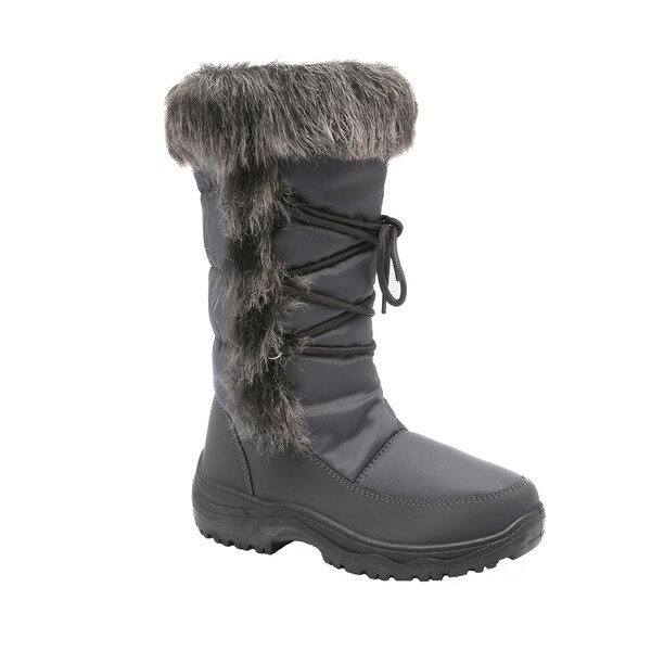 winter boots with zipper on side