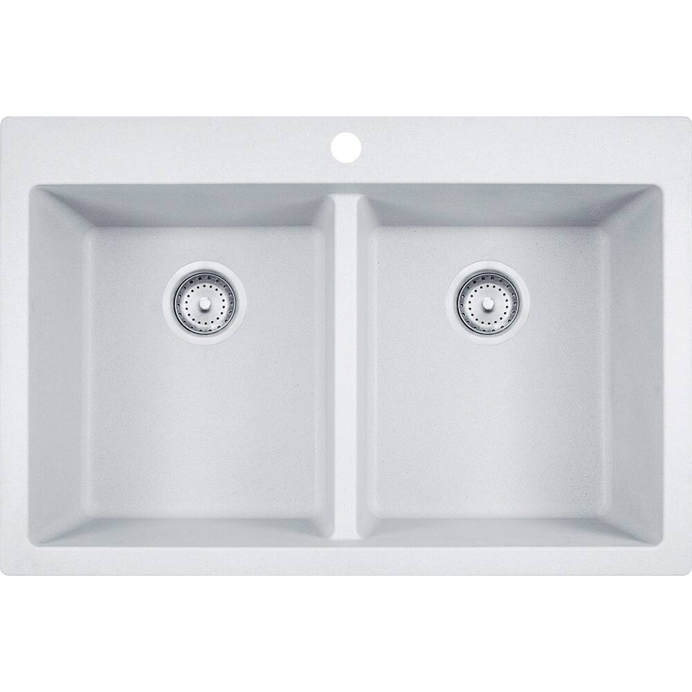 Franke Primo Granite Double Bowl Kitchen Sink DIG62D91-WHT White