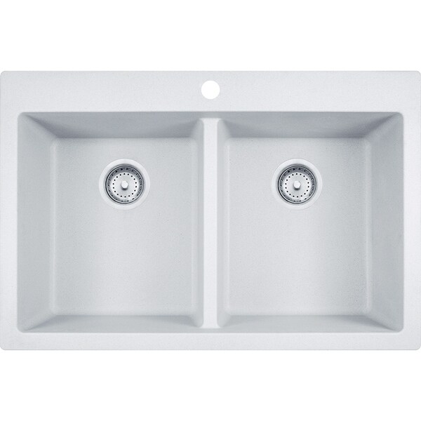 Franke Primo Granite Double Bowl Kitchen Sink Dig62d91 Wht White