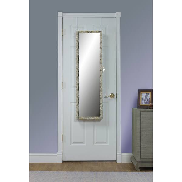 Shop Metallic Floral Over The Door Jewelry Armoire Mirror Free